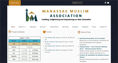 Desktop Screenshot of manassasmuslims.org