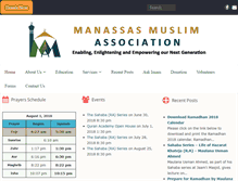 Tablet Screenshot of manassasmuslims.org